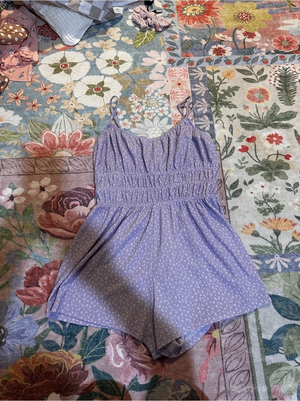 H&M  Floral Romper in Purple Size M
